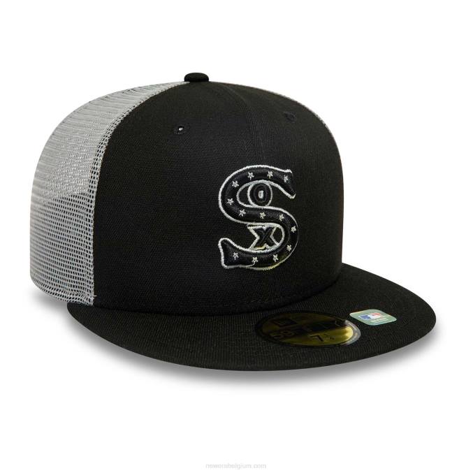 New Era chicago white sox mlb batting practice zwarte 59fifty getailleerde pet BT241280