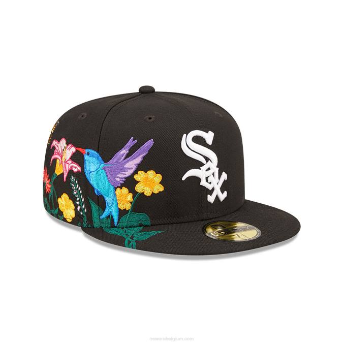 New Era chicago white sox mlb blooming black 59fifty getailleerde pet BT24885