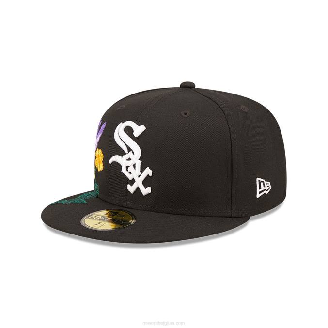 New Era chicago white sox mlb blooming black 59fifty getailleerde pet BT24885
