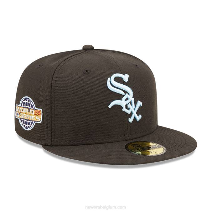 New Era chicago white sox mlb cloud zwart 59fifty getailleerde pet BT24236