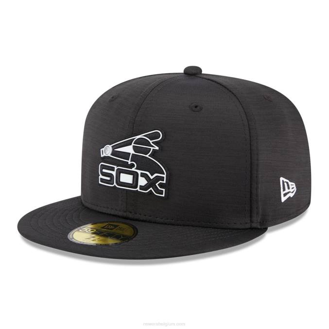 New Era chicago white sox mlb clubhouse zwart 59fifty getailleerde pet BT24320