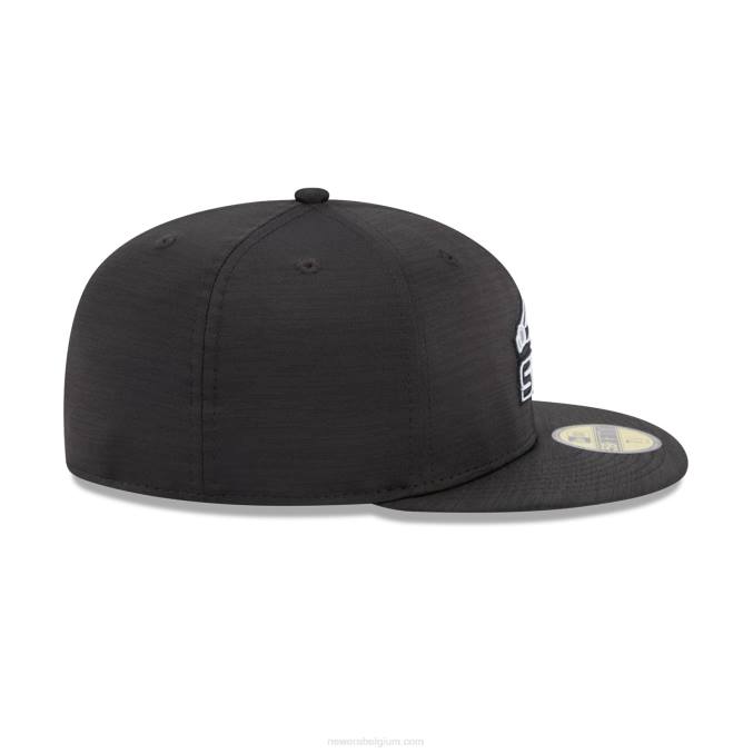 New Era chicago white sox mlb clubhouse zwart 59fifty getailleerde pet BT24320