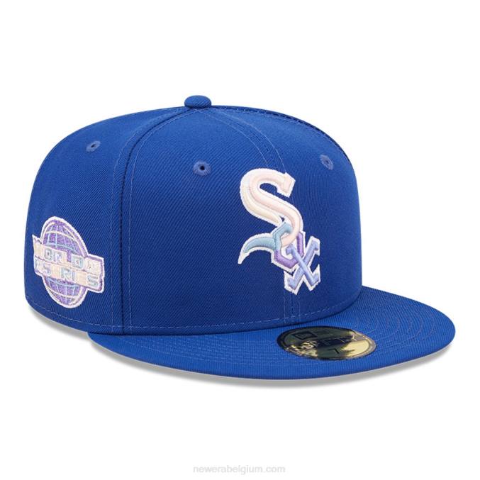 New Era chicago white sox mlb nightbreak teamblauw 59fifty getailleerde pet BT241029