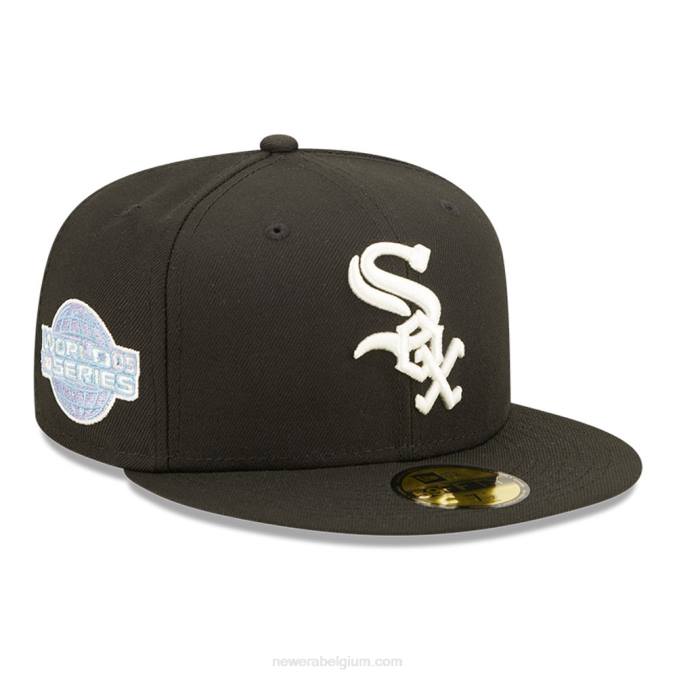 New Era chicago white sox mlb pop sweat zwart 59fifty getailleerde pet BT241203