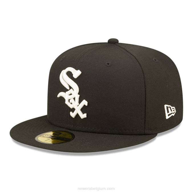 New Era chicago white sox mlb pop sweat zwart 59fifty getailleerde pet BT241203