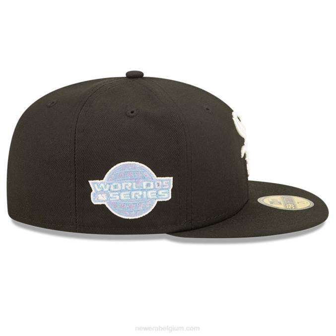 New Era chicago white sox mlb pop sweat zwart 59fifty getailleerde pet BT241203