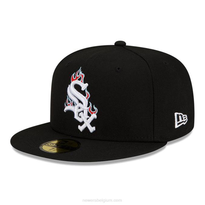 New Era chicago white sox mlb team fire zwart 59fifty pet BT241406