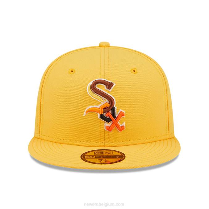 New Era chicago white sox mlb vlindergele 59fifty getailleerde pet BT24797