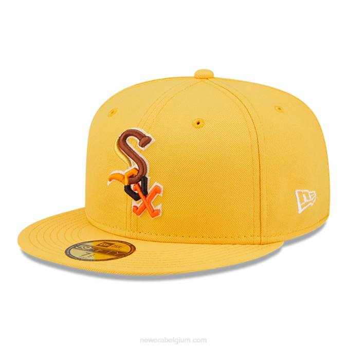 New Era chicago white sox mlb vlindergele 59fifty getailleerde pet BT24797