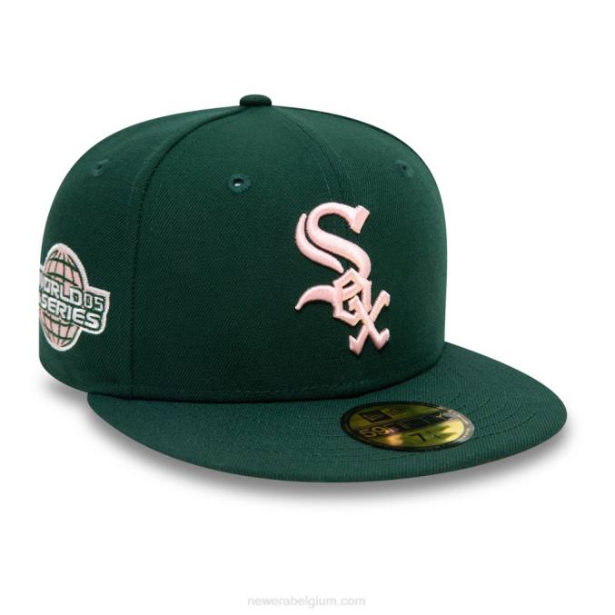 New Era chicago white sox mlb world series green 59fifty getailleerde pet BT24845