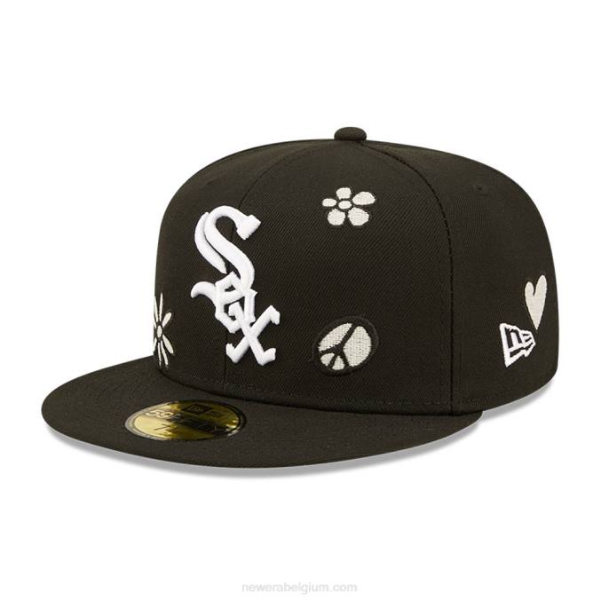 New Era chicago white sox mlb zonlicht pop zwart 59fifty pet BT241204