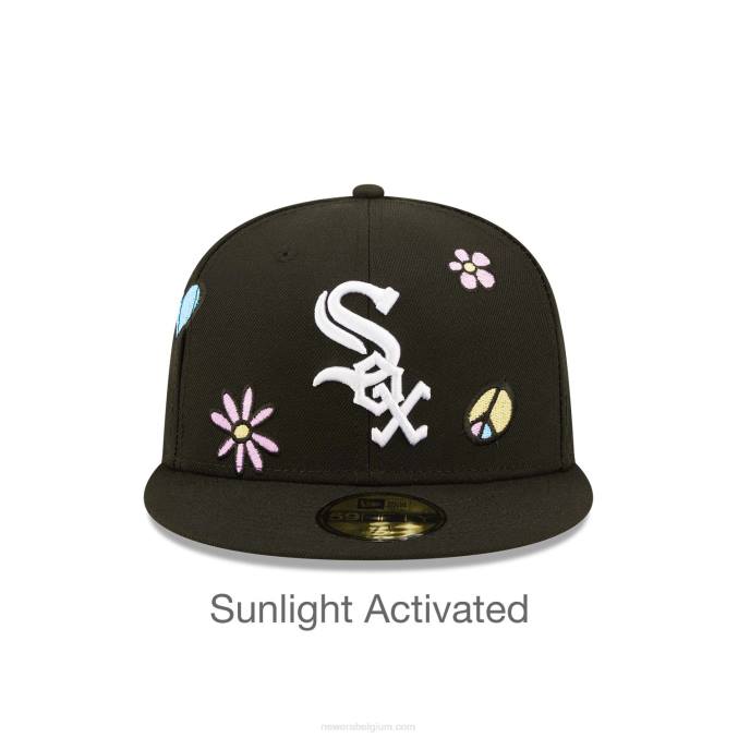 New Era chicago white sox mlb zonlicht pop zwart 59fifty pet BT241204