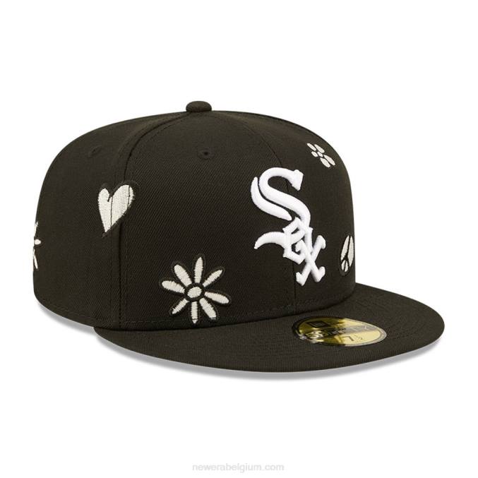New Era chicago white sox mlb zonlicht pop zwart 59fifty pet BT241204
