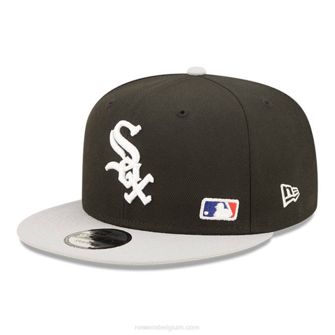 New Era chicago white sox mlb zwarte letter arch zwarte 9fifty snapback cap BT242119