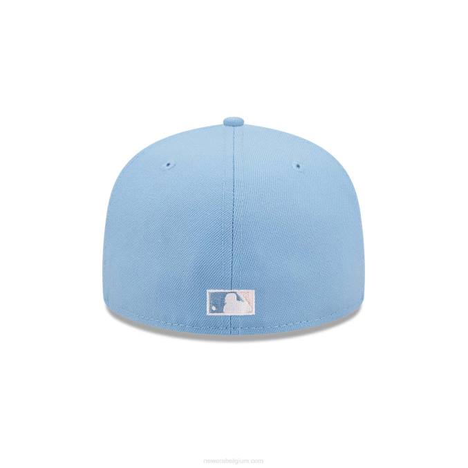 New Era chicago white sox pastelblauw 59fifty getailleerde pet BT241362