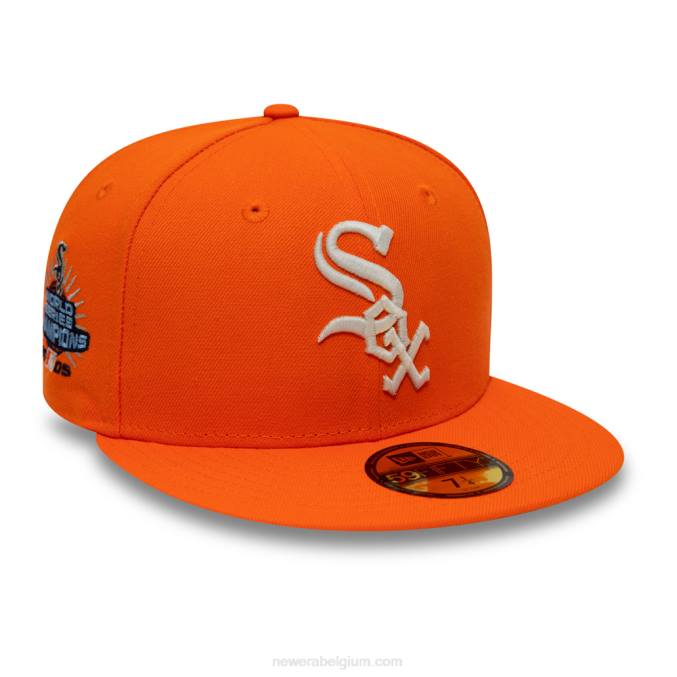 New Era chicago white sox spotlight oranje 59fifty getailleerde pet BT24733