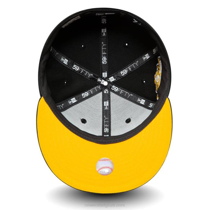 New Era chicago white sox spotlight zwart 59fifty getailleerde kap BT24677