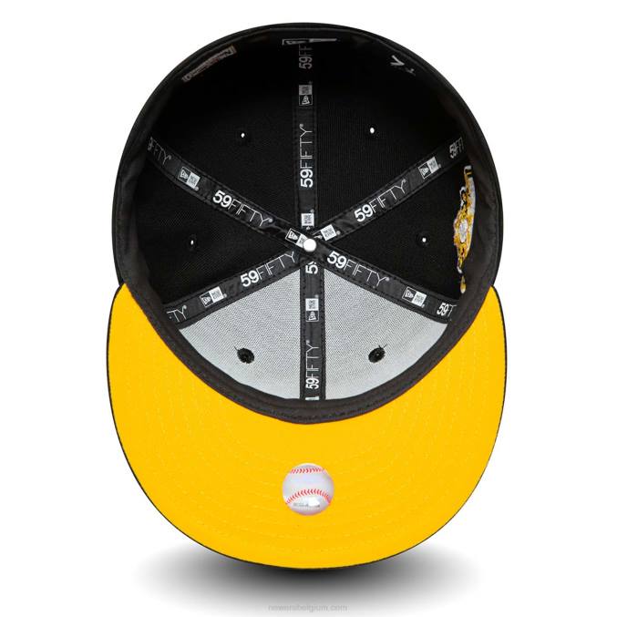New Era chicago white sox spotlight zwart 59fifty getailleerde kap BT24677