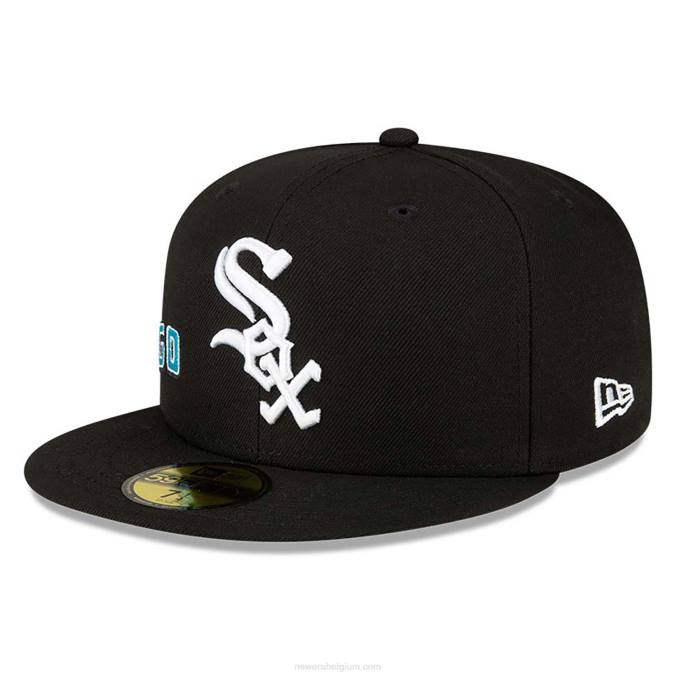 New Era chicago white sox stateview zwarte 59fifty getailleerde pet BT241048