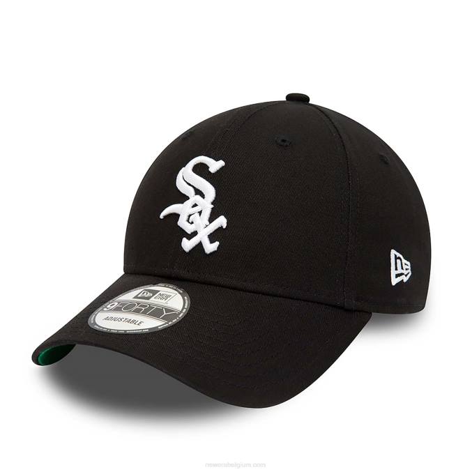 New Era chicago white sox team side patch zwarte 9forty verstelbare pet BT241730