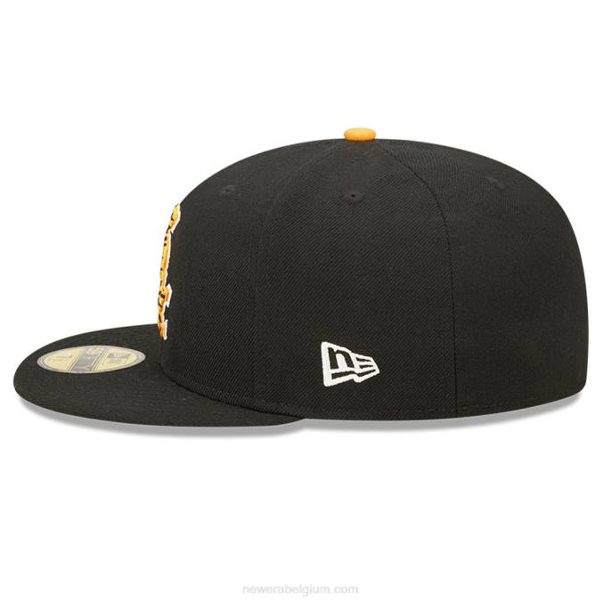 New Era chicago white sox tiger fill zwarte 59fifty getailleerde pet BT24851