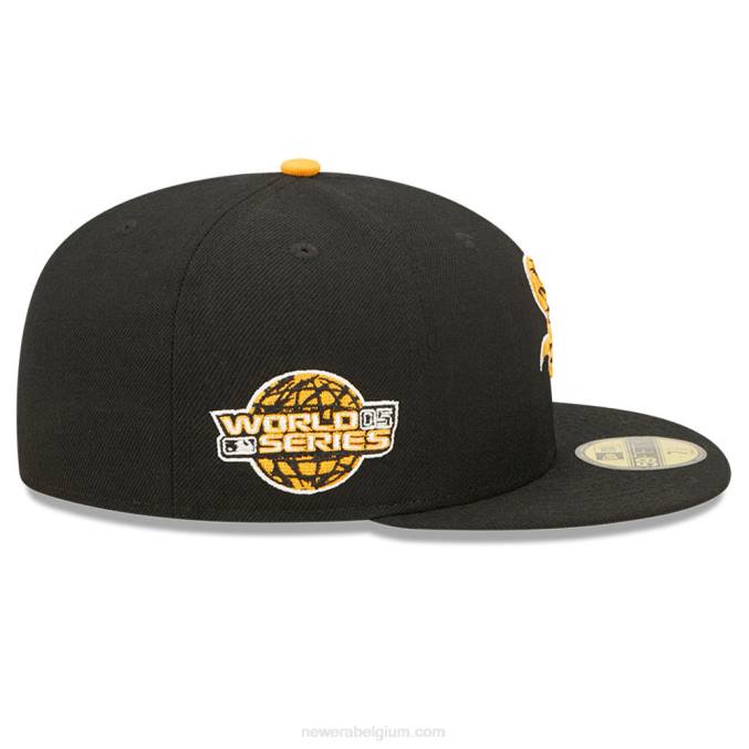 New Era chicago white sox tiger fill zwarte 59fifty getailleerde pet BT24851