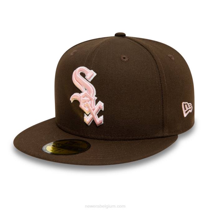 New Era chicago white sox walnoot en roze 59fifty cap BT24459