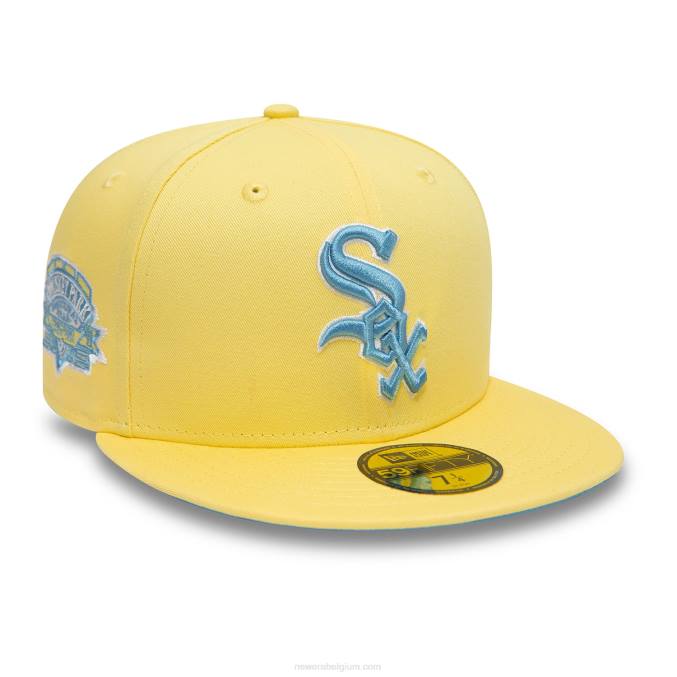New Era chicago white sox zachtgele 59fifty getailleerde pet BT24977