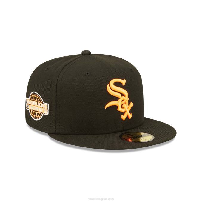 New Era chicago white sox zomerpop zwart 59fifty getailleerde pet BT241317