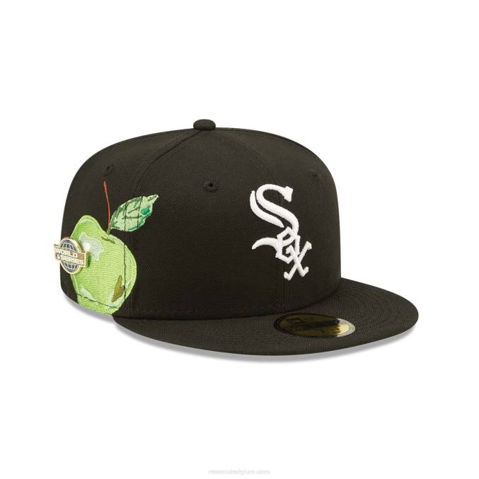 New Era chicago wit sox fruit zwart 59fifty getailleerde pet BT24231