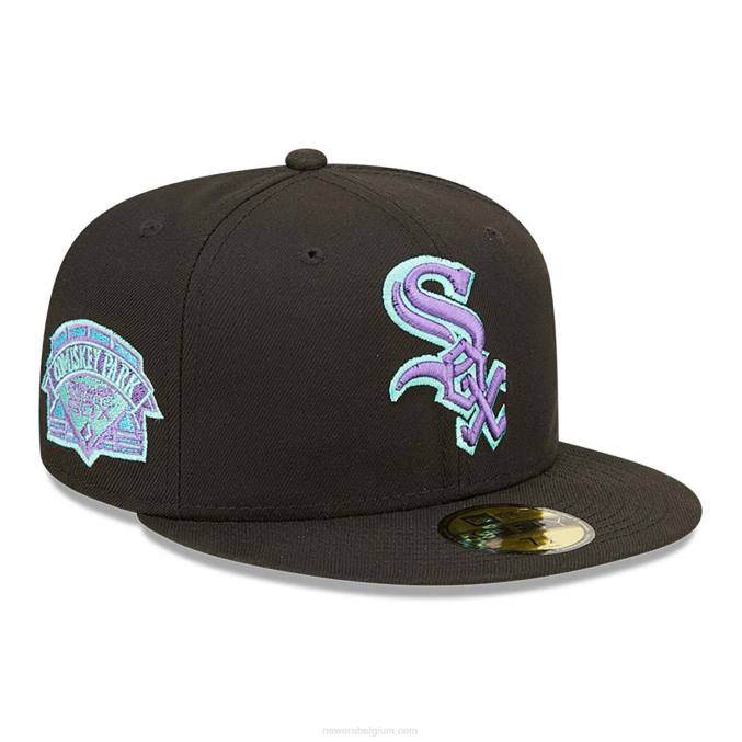 New Era chicago wit sox zwart en blauw getinte 59fifty getailleerde pet BT24765