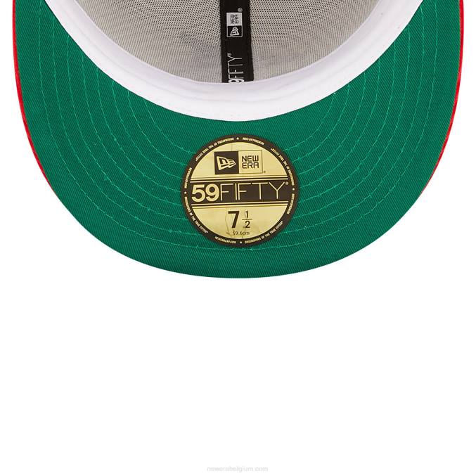 New Era chicago witte sox cooperstown zwarte 59fifty getailleerde pet BT24224