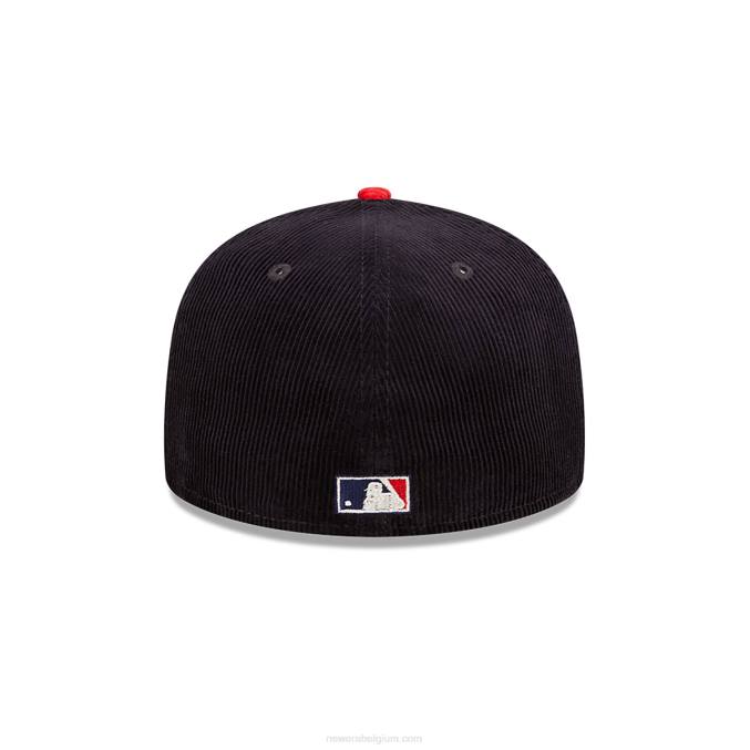 New Era chicago witte sox cooperstown zwarte 59fifty getailleerde pet BT24224