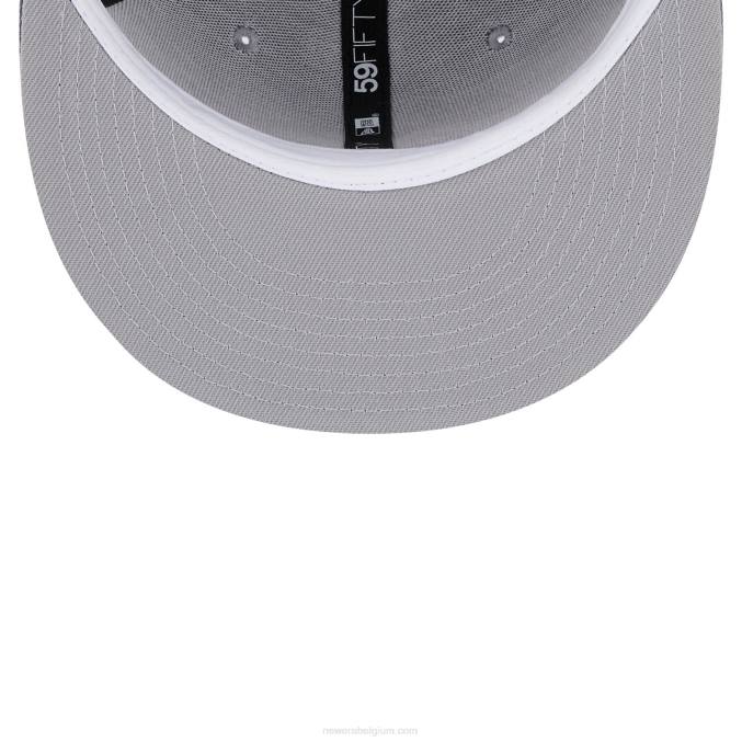 New Era chicago witte sox driekleurige teamgrijze 59fifty getailleerde pet BT241157