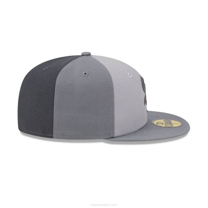 New Era chicago witte sox driekleurige teamgrijze 59fifty getailleerde pet BT241157
