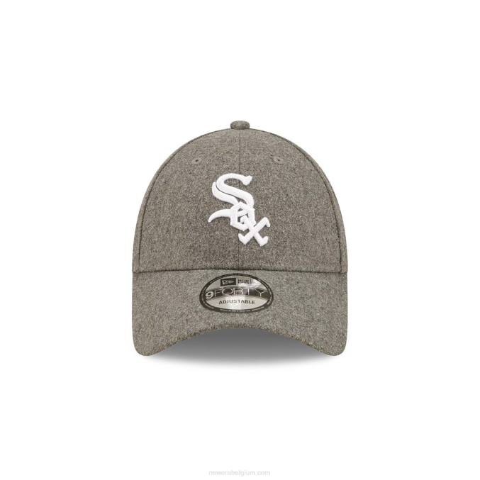 New Era chicago witte sox grijze wol 9forty verstelbare pet BT241768