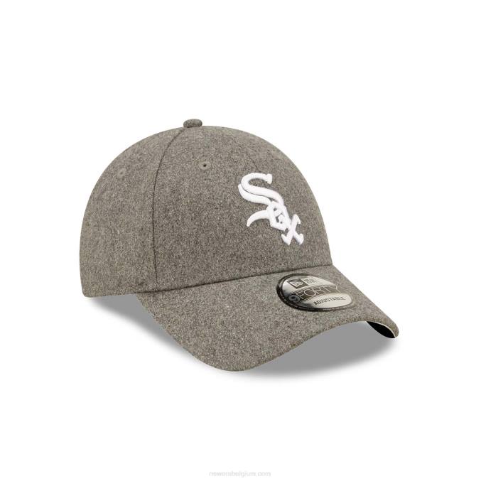 New Era chicago witte sox grijze wol 9forty verstelbare pet BT241768