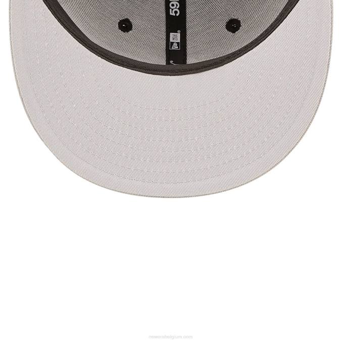New Era chicago witte sox ne letterman zwarte 59fifty getailleerde pet BT24216
