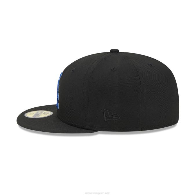 New Era chicago witte sox state tartan zwarte 59fifty getailleerde pet BT24815