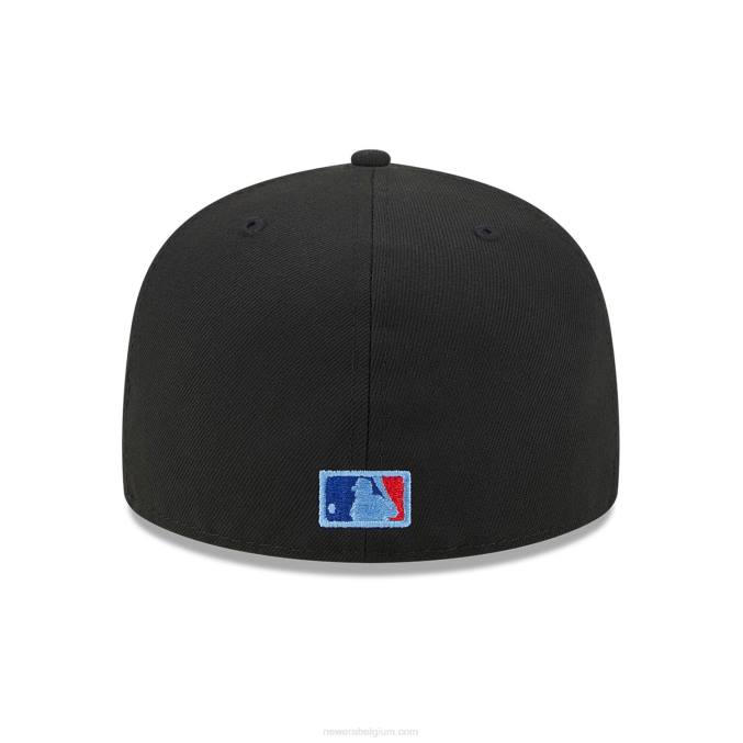 New Era chicago witte sox state tartan zwarte 59fifty getailleerde pet BT24815