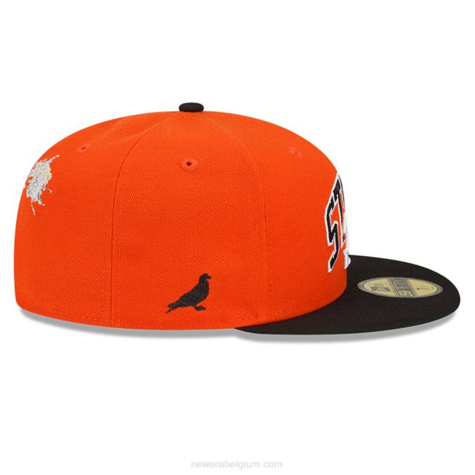 New Era cincinnati bengals x nietje oranje 59fifty getailleerde pet BT241084