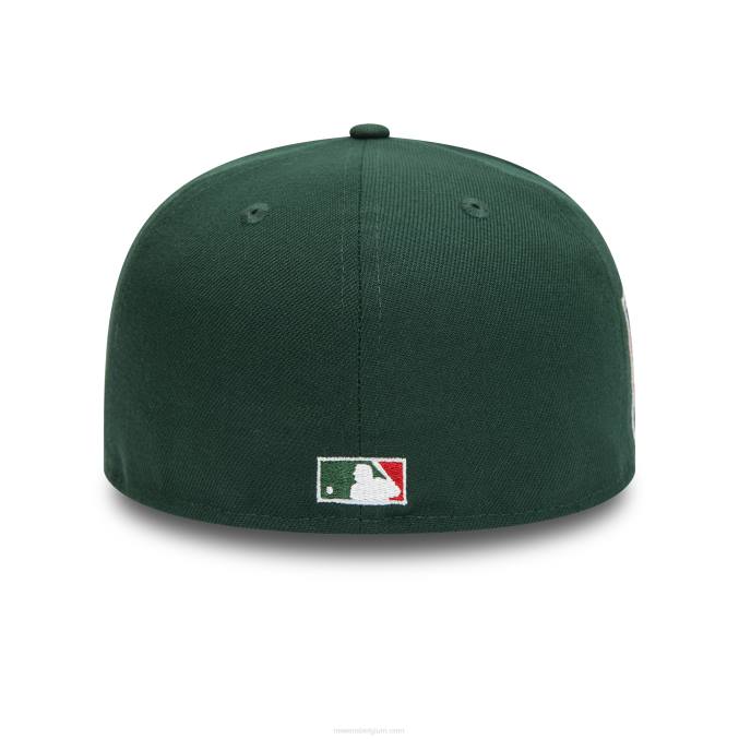 New Era cincinnati reds 1975 donkergroene 59fifty getailleerde pet BT24125