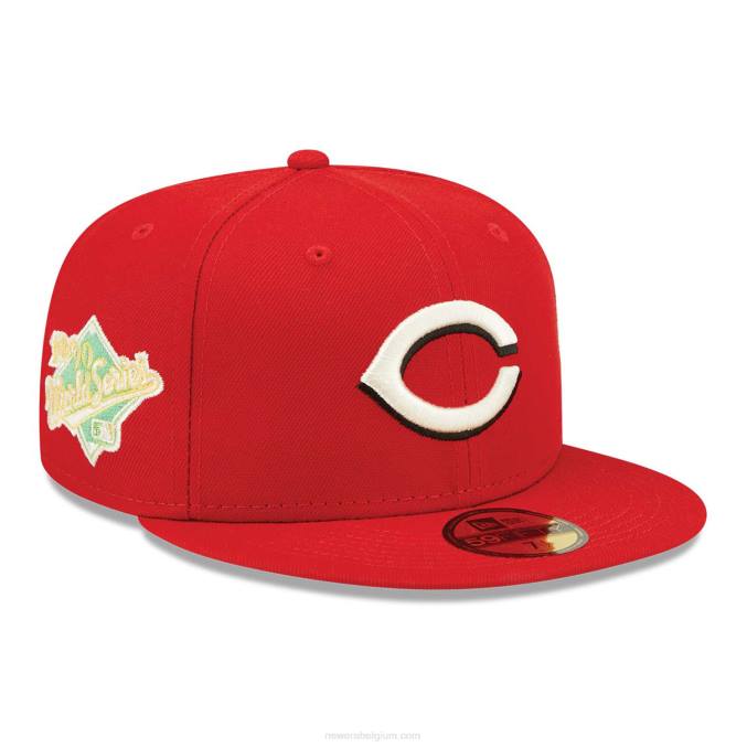 New Era cincinnati reds citrus pop rood 59fifty getailleerde pet BT241353