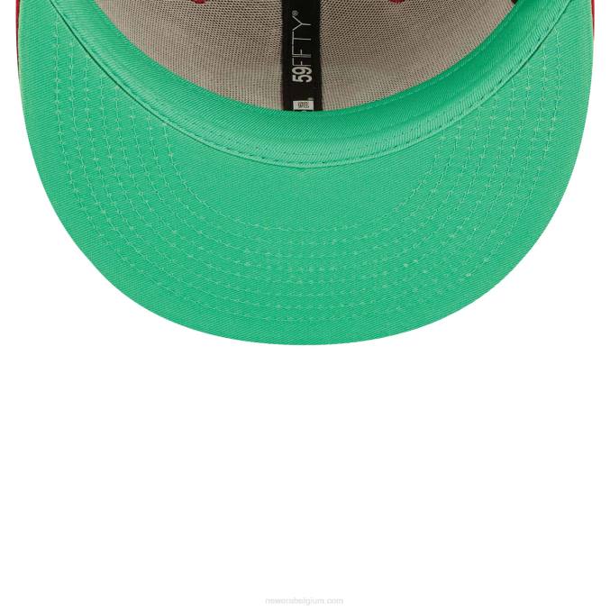 New Era cincinnati reds citrus pop rood 59fifty getailleerde pet BT241353