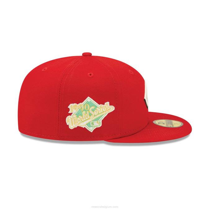 New Era cincinnati reds citrus pop rood 59fifty getailleerde pet BT241353