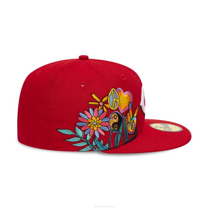 New Era cincinnati reds groovy rode 59fifty getailleerde pet BT24419