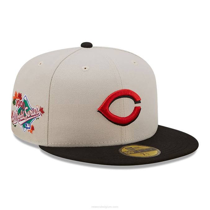 New Era cincinnati reds herfst klassieke witte 59fifty getailleerde pet BT241130