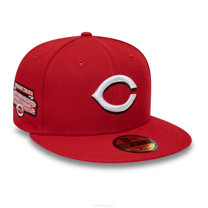 New Era cincinnati reds nationale competitie stadion rode 59fifty getailleerde pet BT241046
