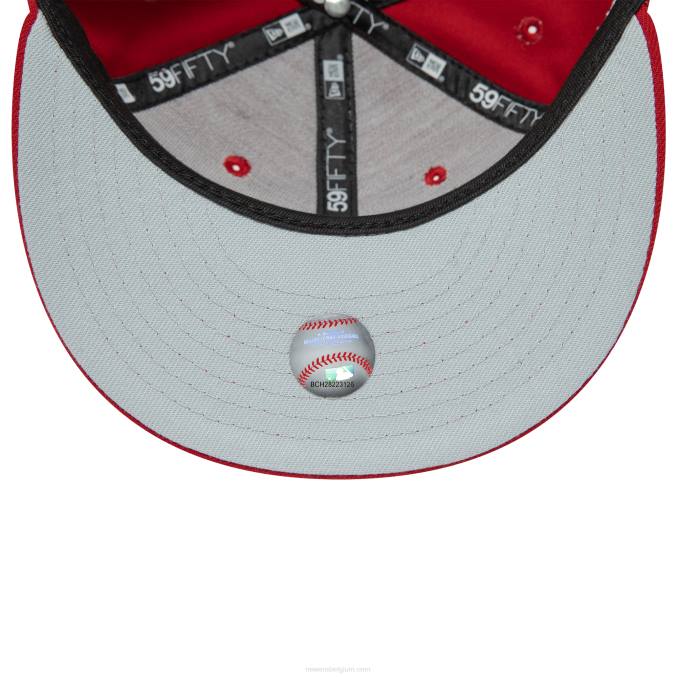 New Era cincinnati reds nationale competitie stadion rode 59fifty getailleerde pet BT241046