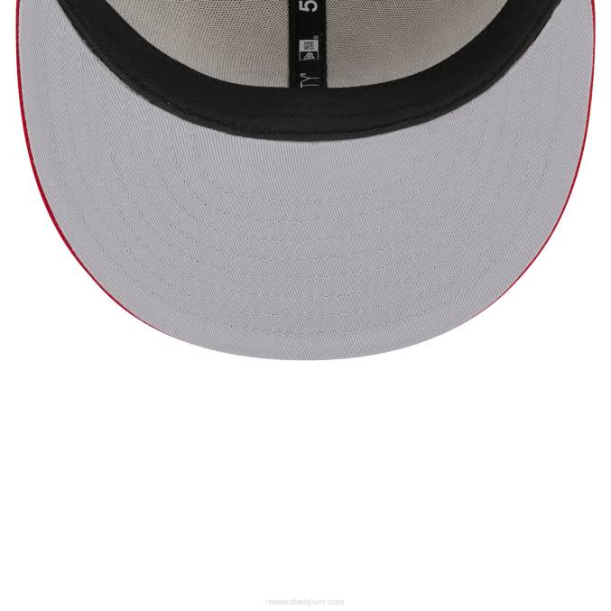 New Era cincinnati reds varsity letter stone 59fifty getailleerde pet BT24129